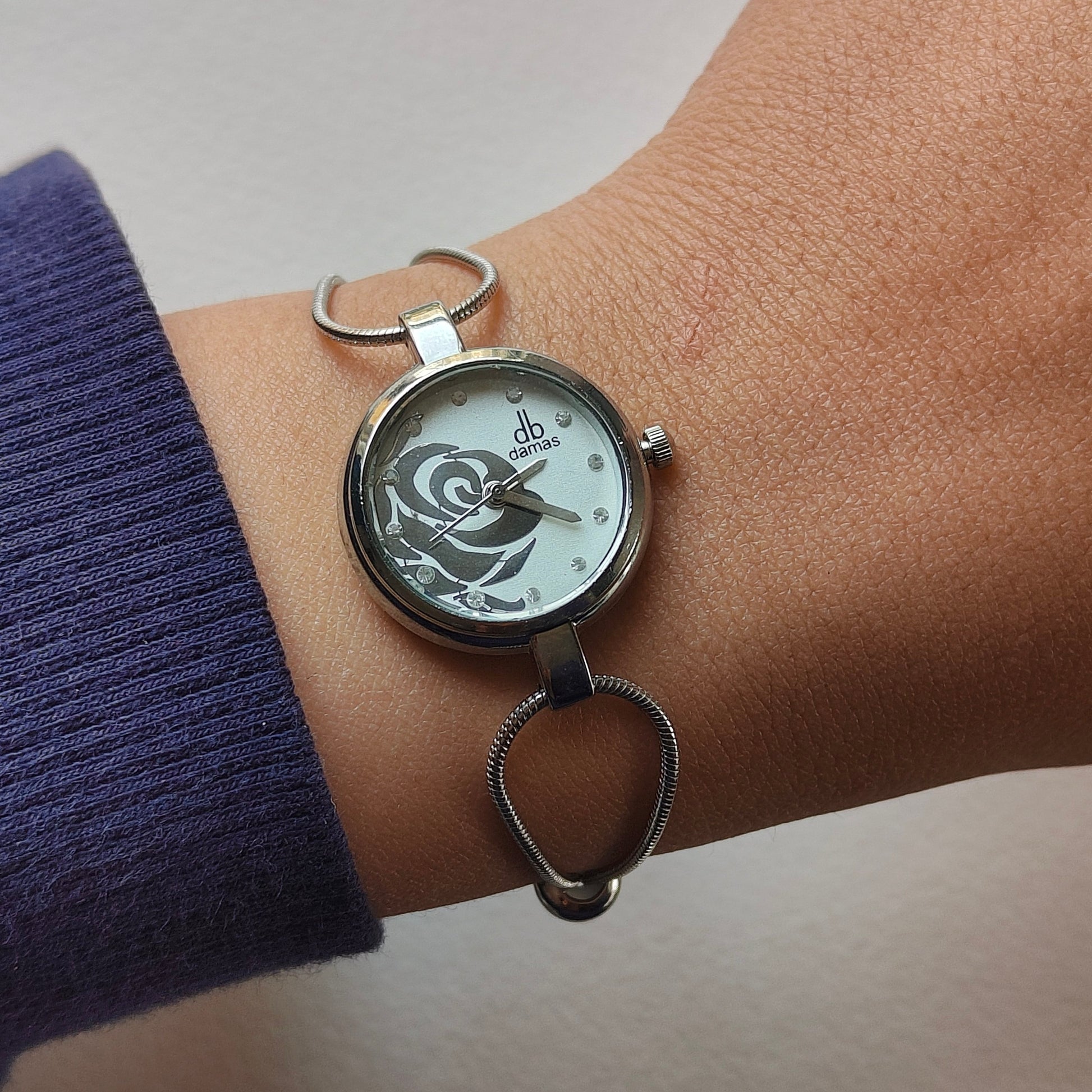 Rose Silver Bracelet Watch