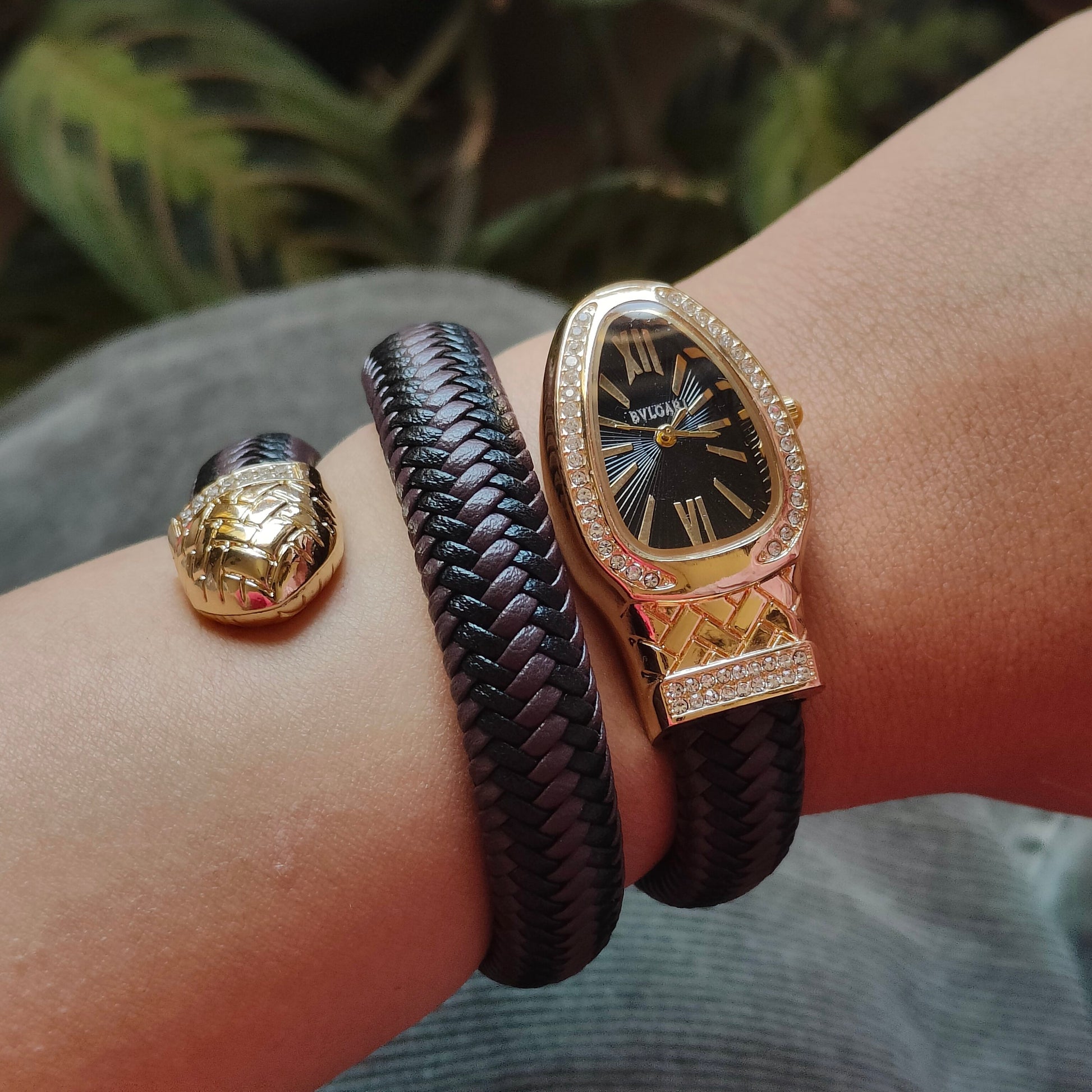 Brown-Black Serpenti Watch