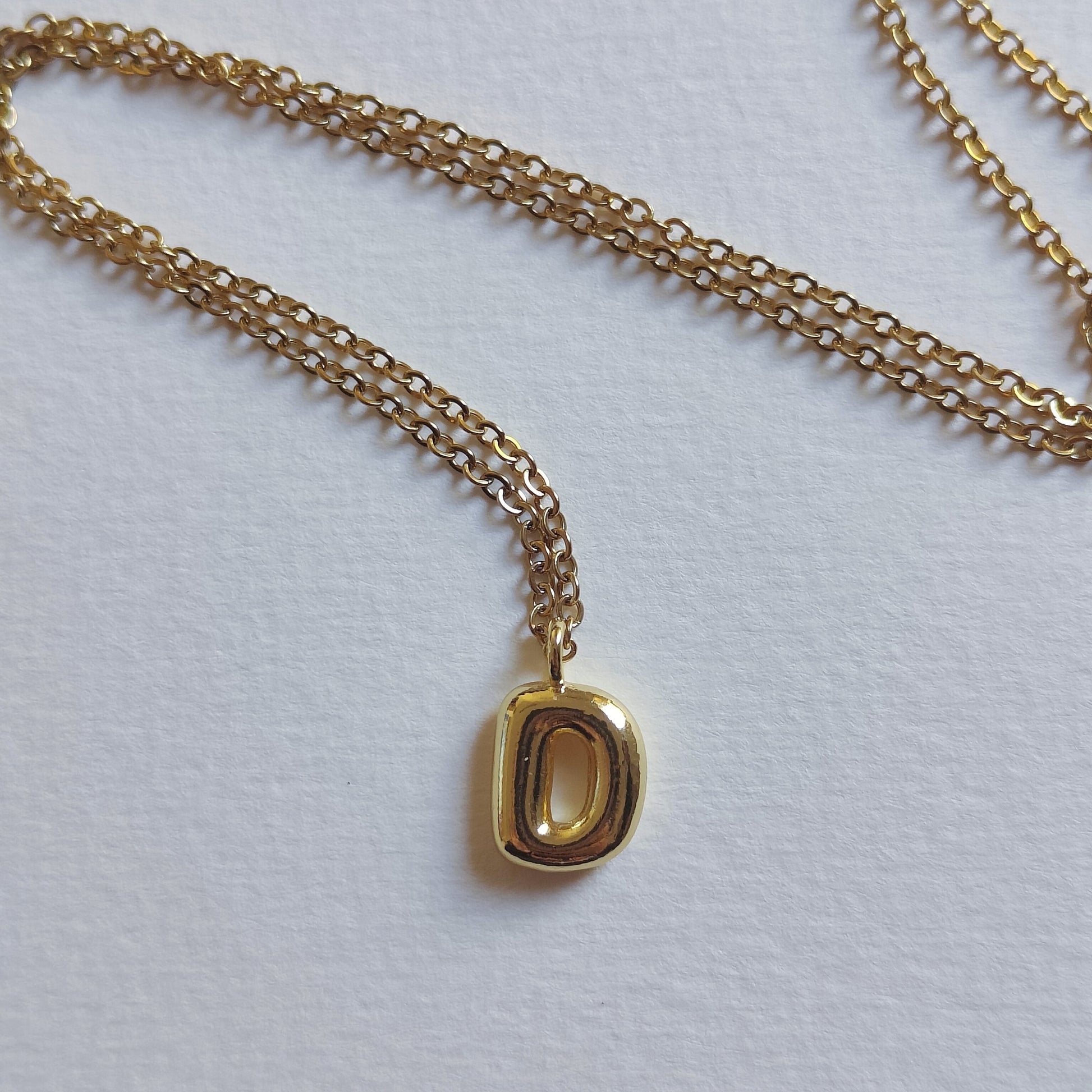 D Initial Necklace