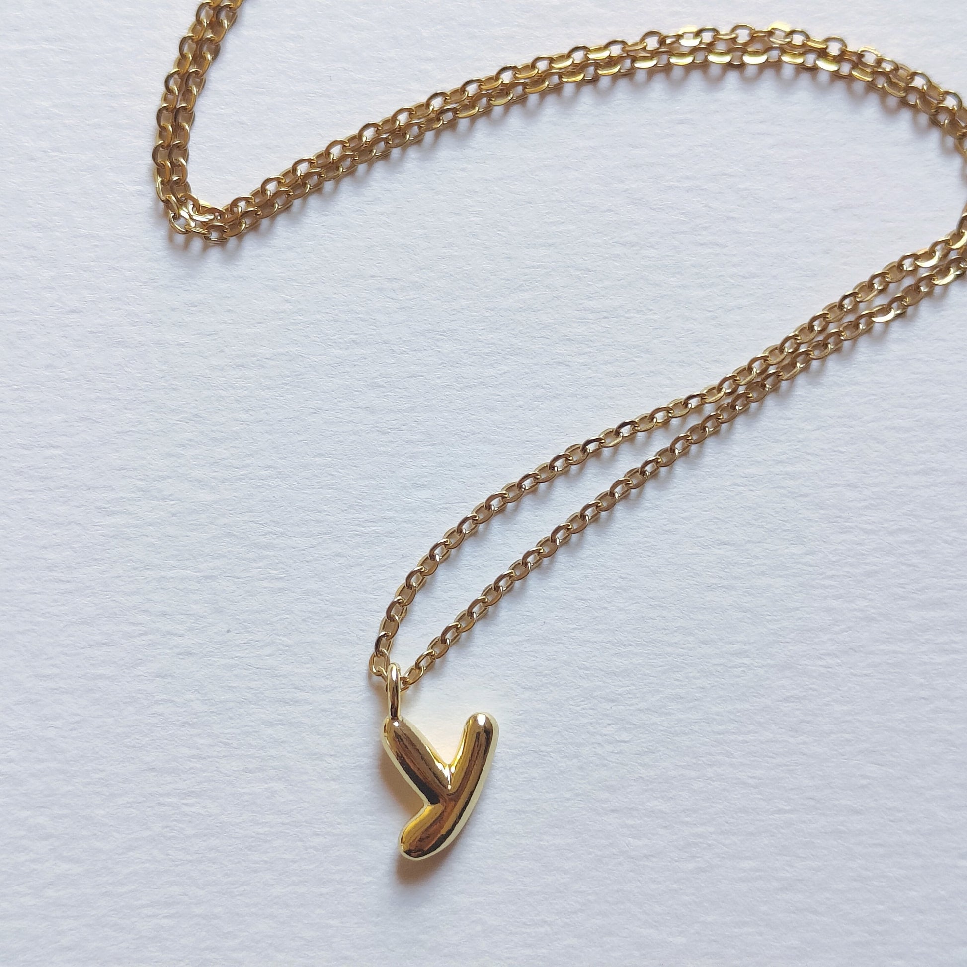 Y Initial Necklace