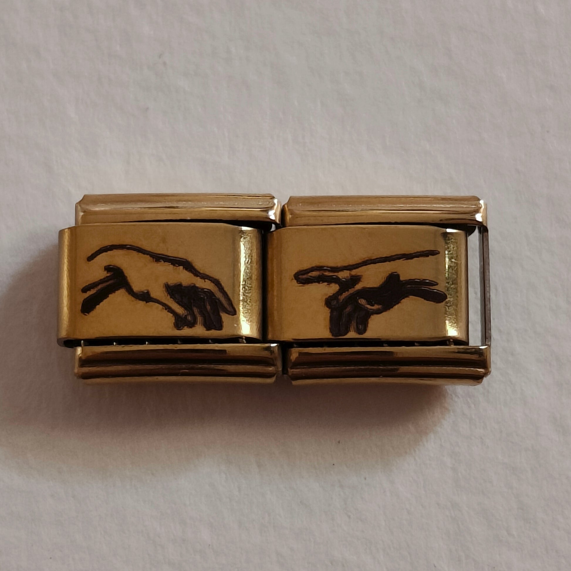 The Creation of Adam Gold Matching Charms
