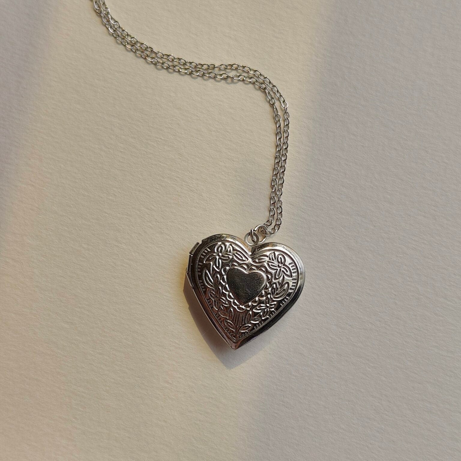 Silver Heart Locket