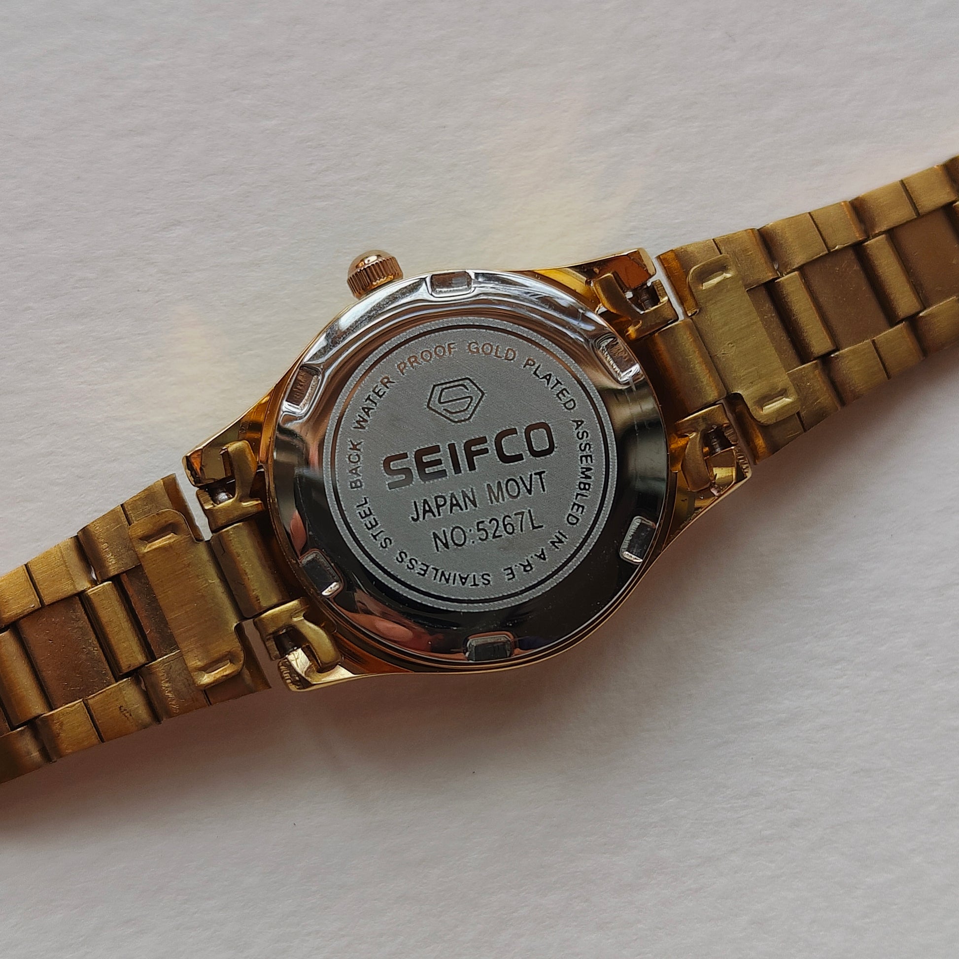 White Dial Gold Seifco Watch