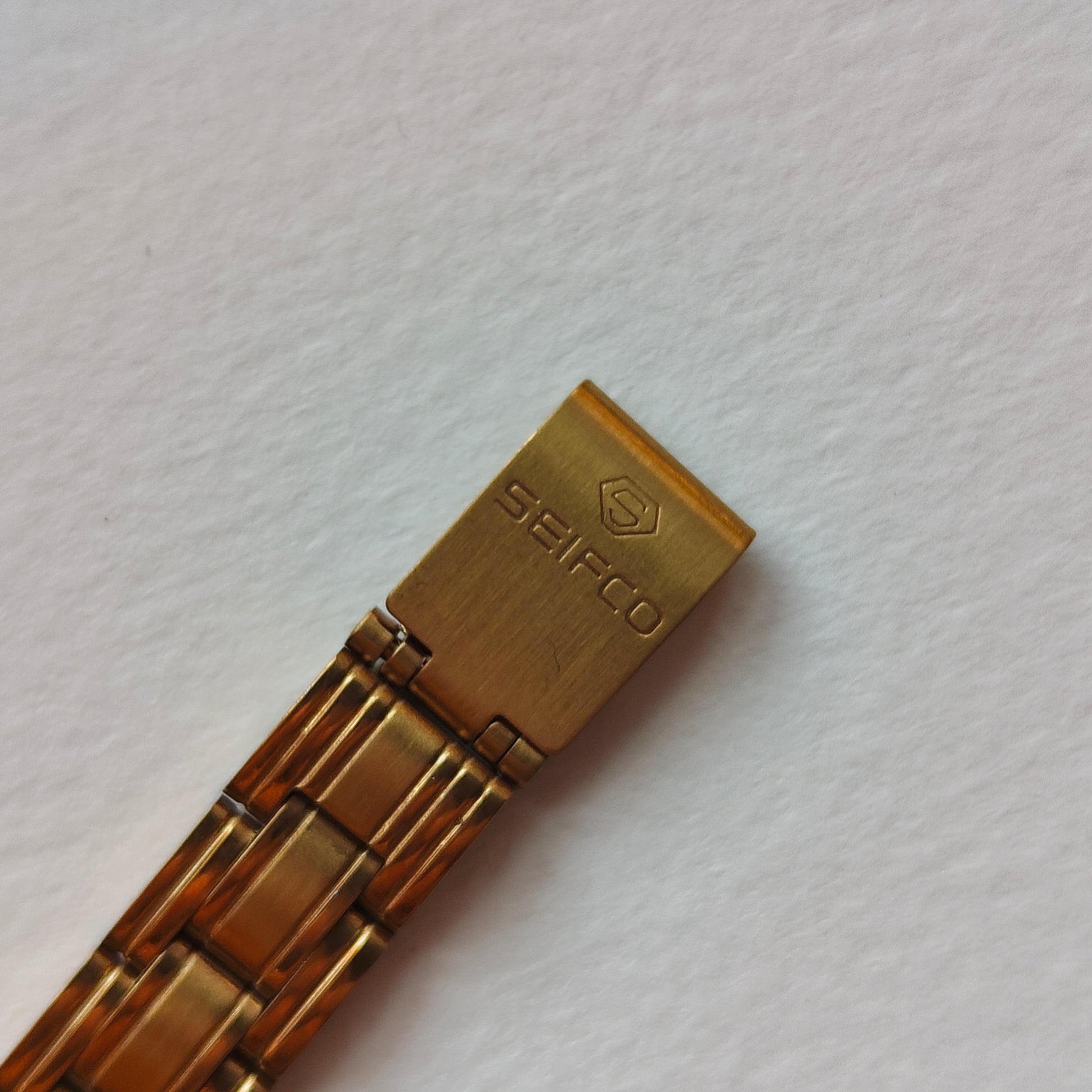 Black Dial Rectangular Gold Seifco Watch