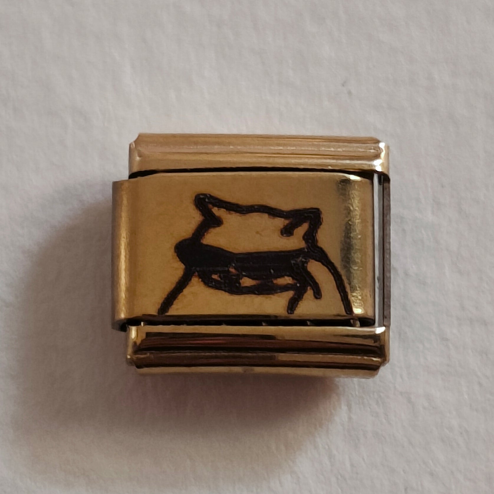 Cool Cat Gold Charm