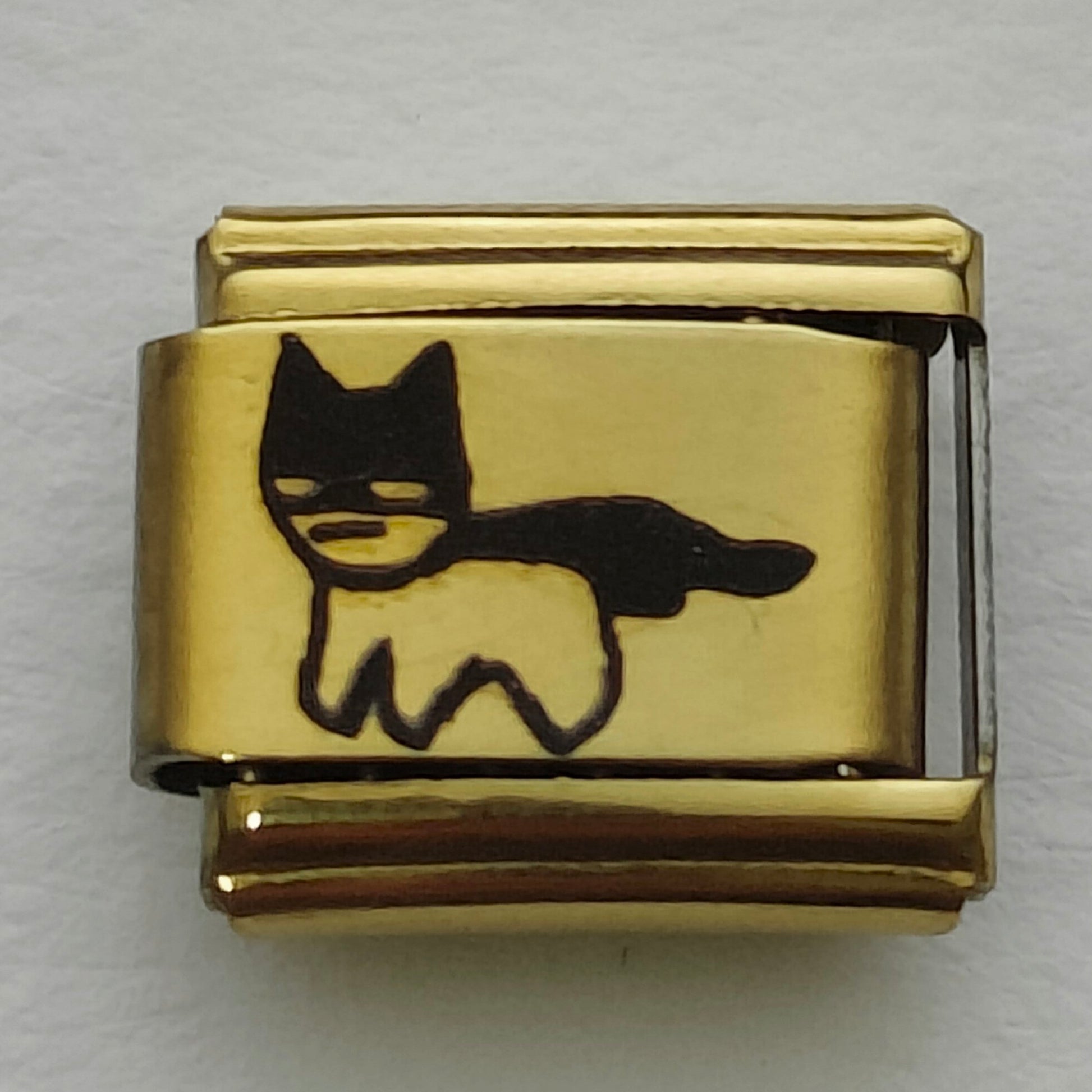 Bat-cat Gold Charm