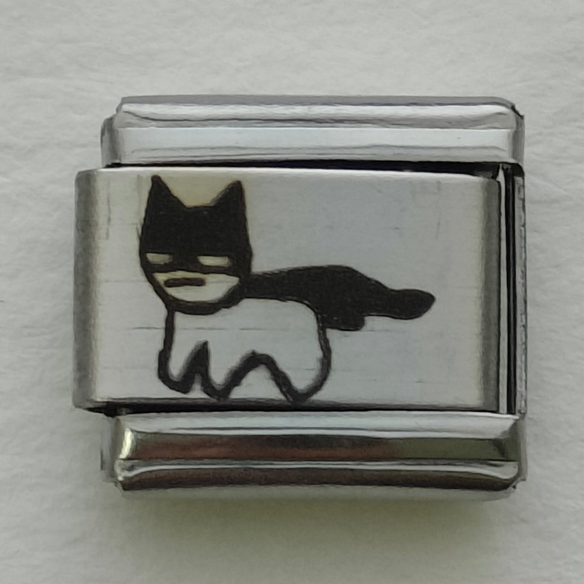 Bat-cat Silver Charm