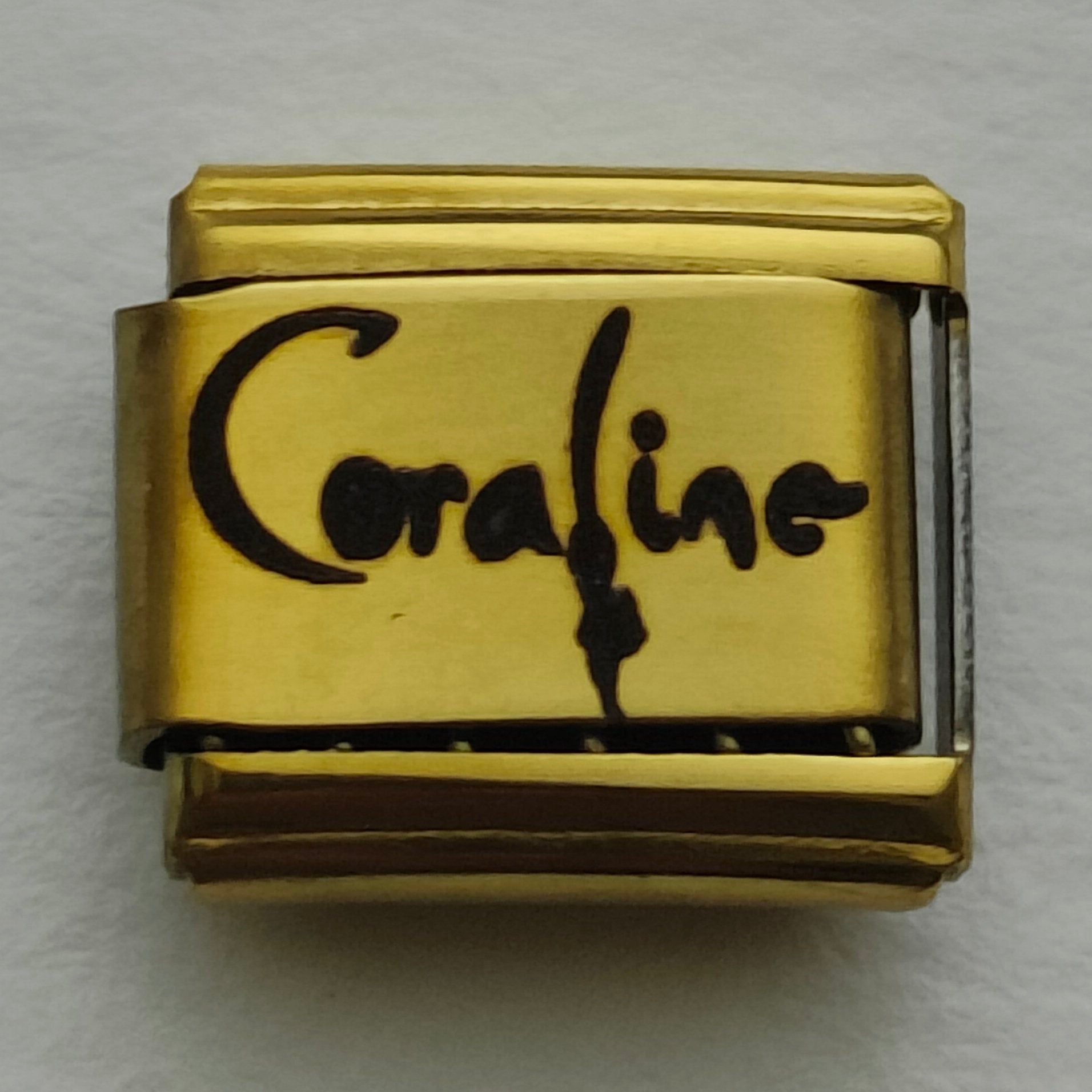 Coraline Gold Charm