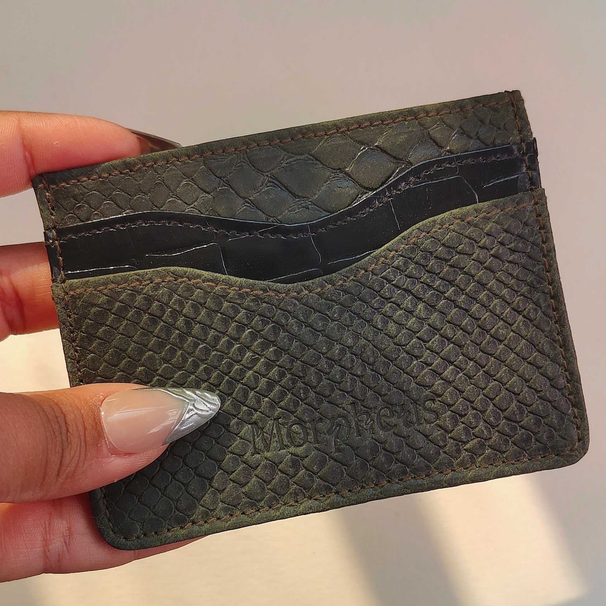 Olive X Black Cardholder