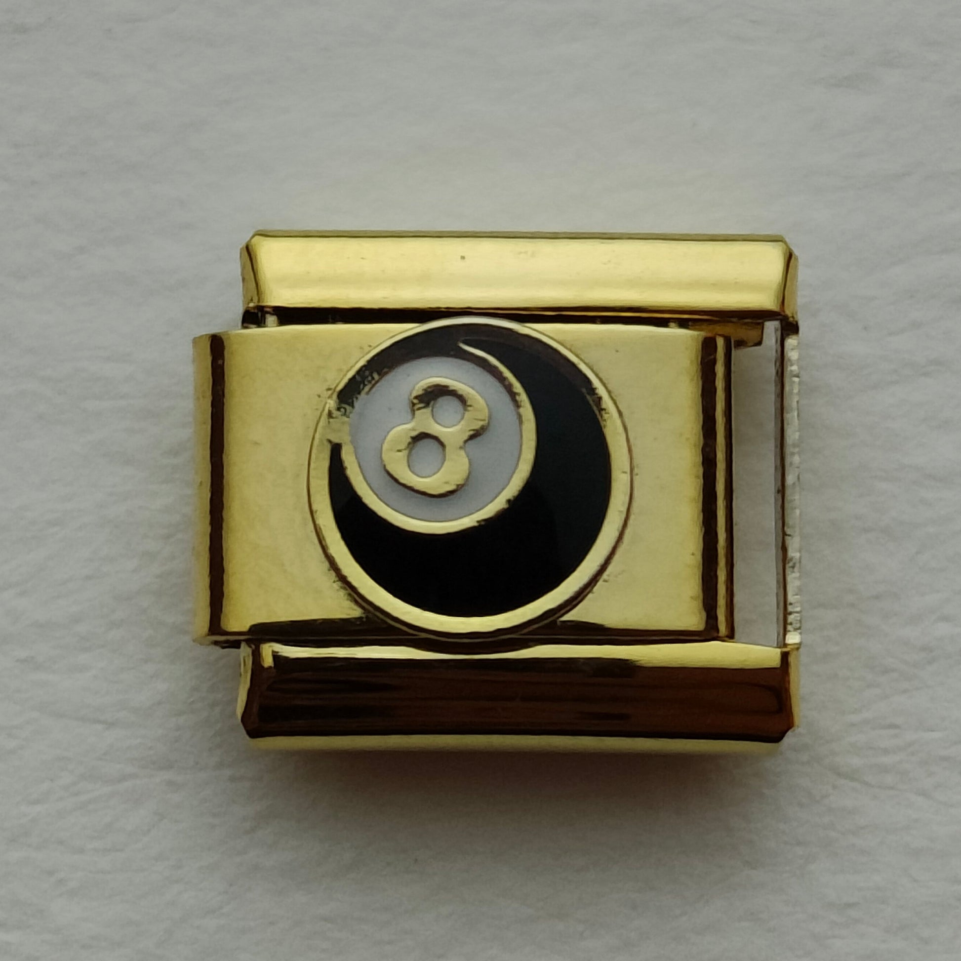 8Ball Gold Charm