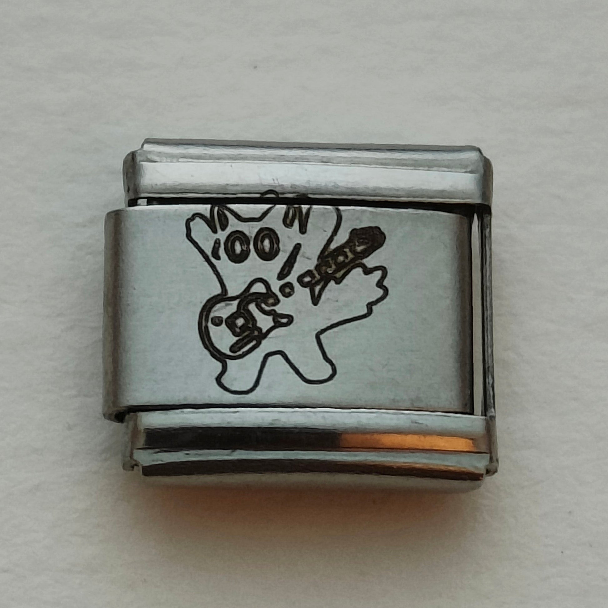 Rock and Roll Cat Charm
