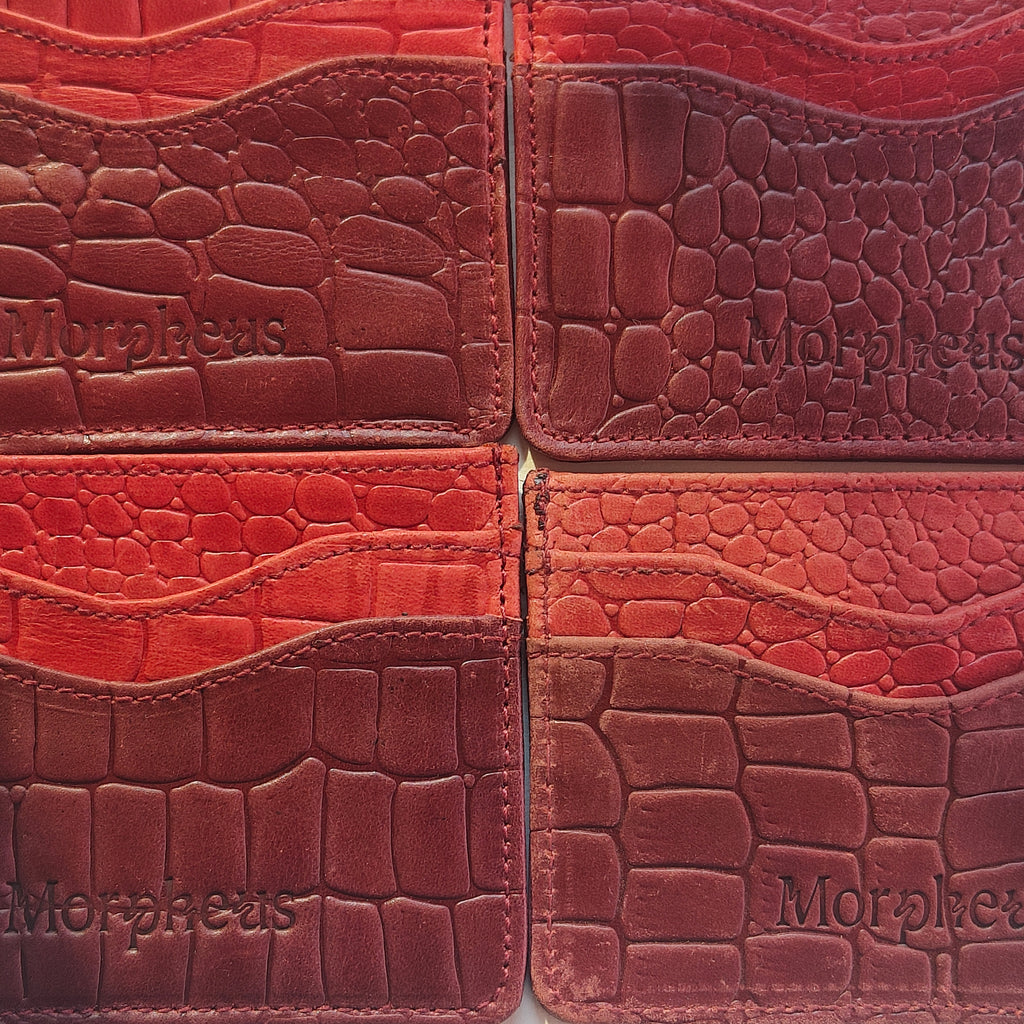 Burgendy X Red Cardholder