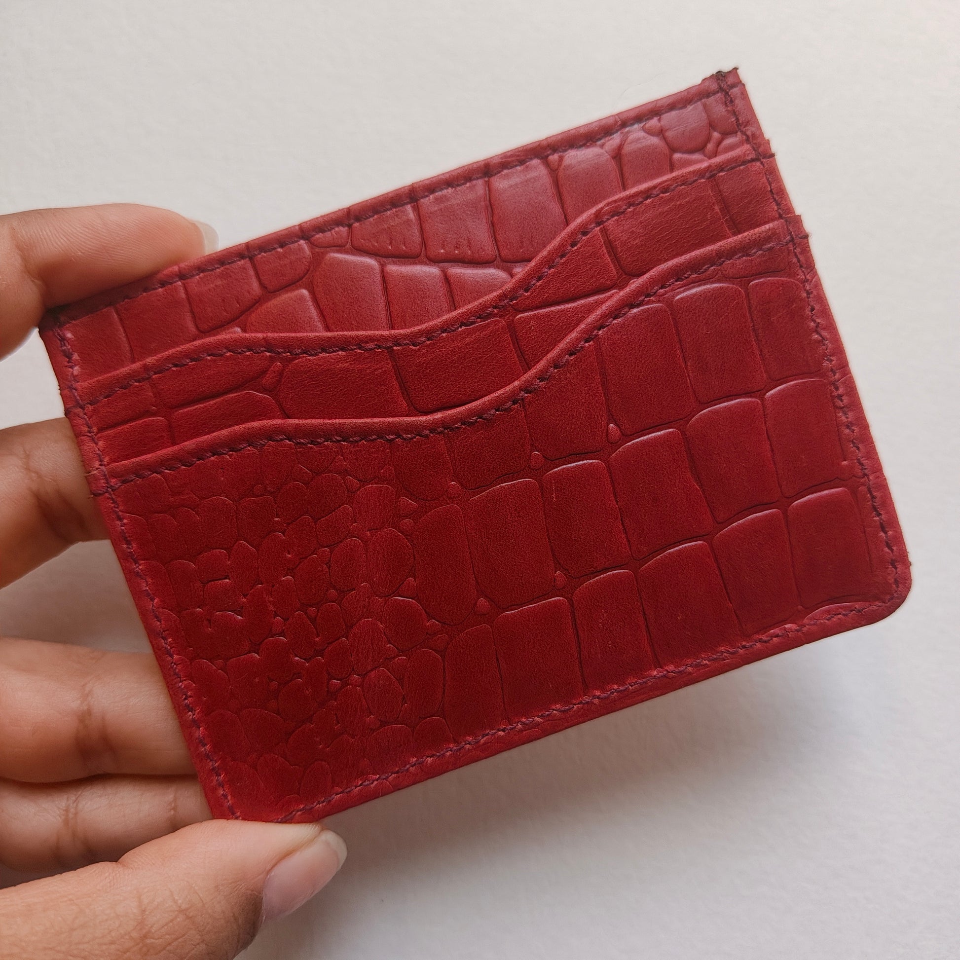 Wine Red Cardholder