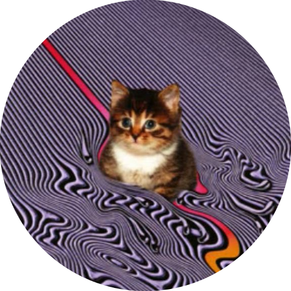 Tame Impala Cat Button Pin