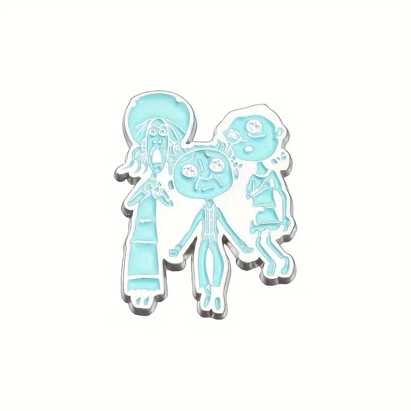 Coraline Ghost Children Pin
