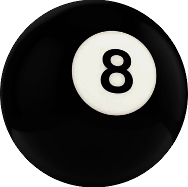 8 Ball Button Pin