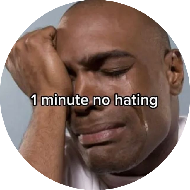 1 Minute no Hating Button Pin