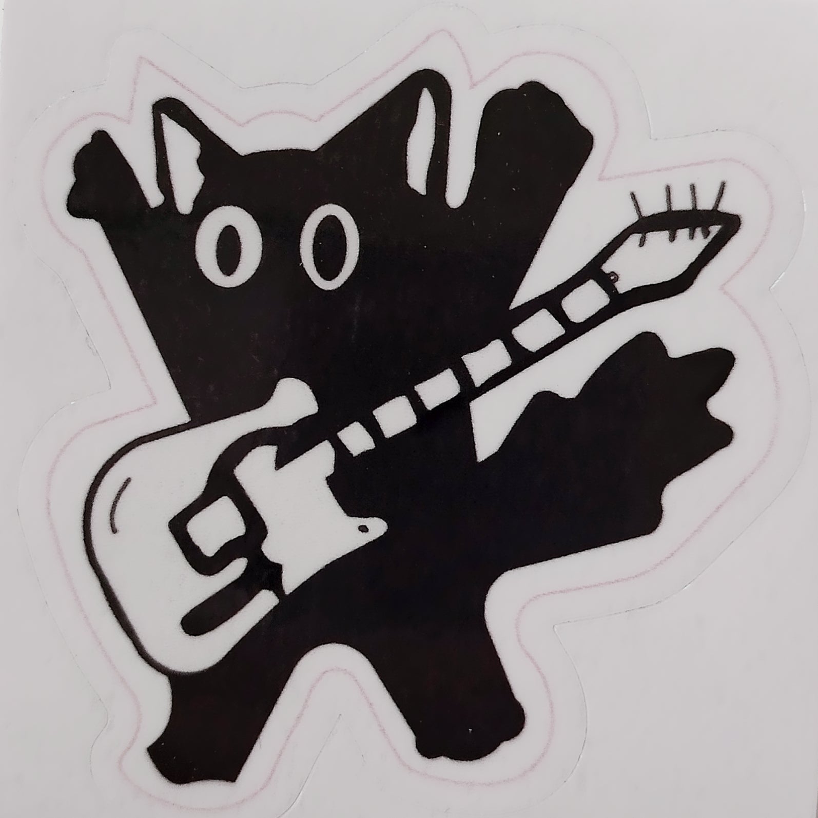 Rock and Roll Cat Sticker