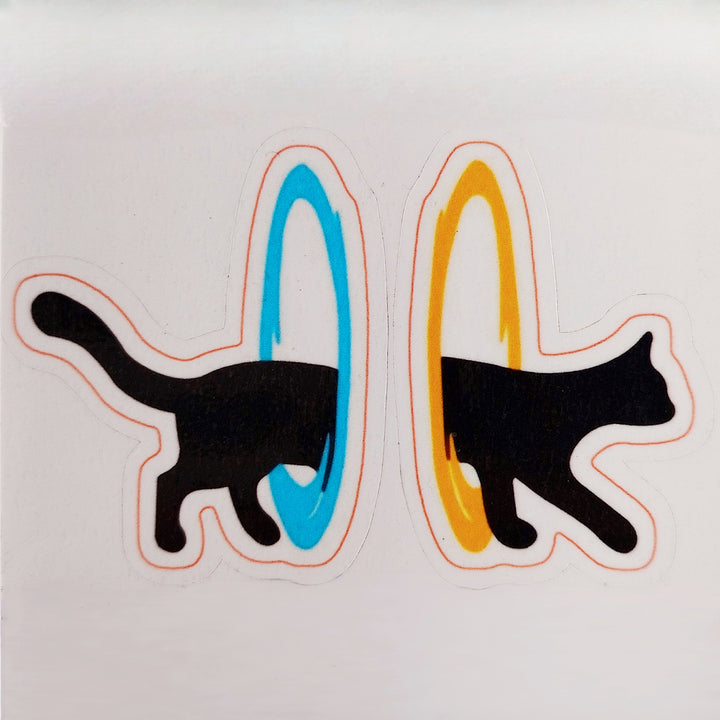 Cat Portal Matching Stickers