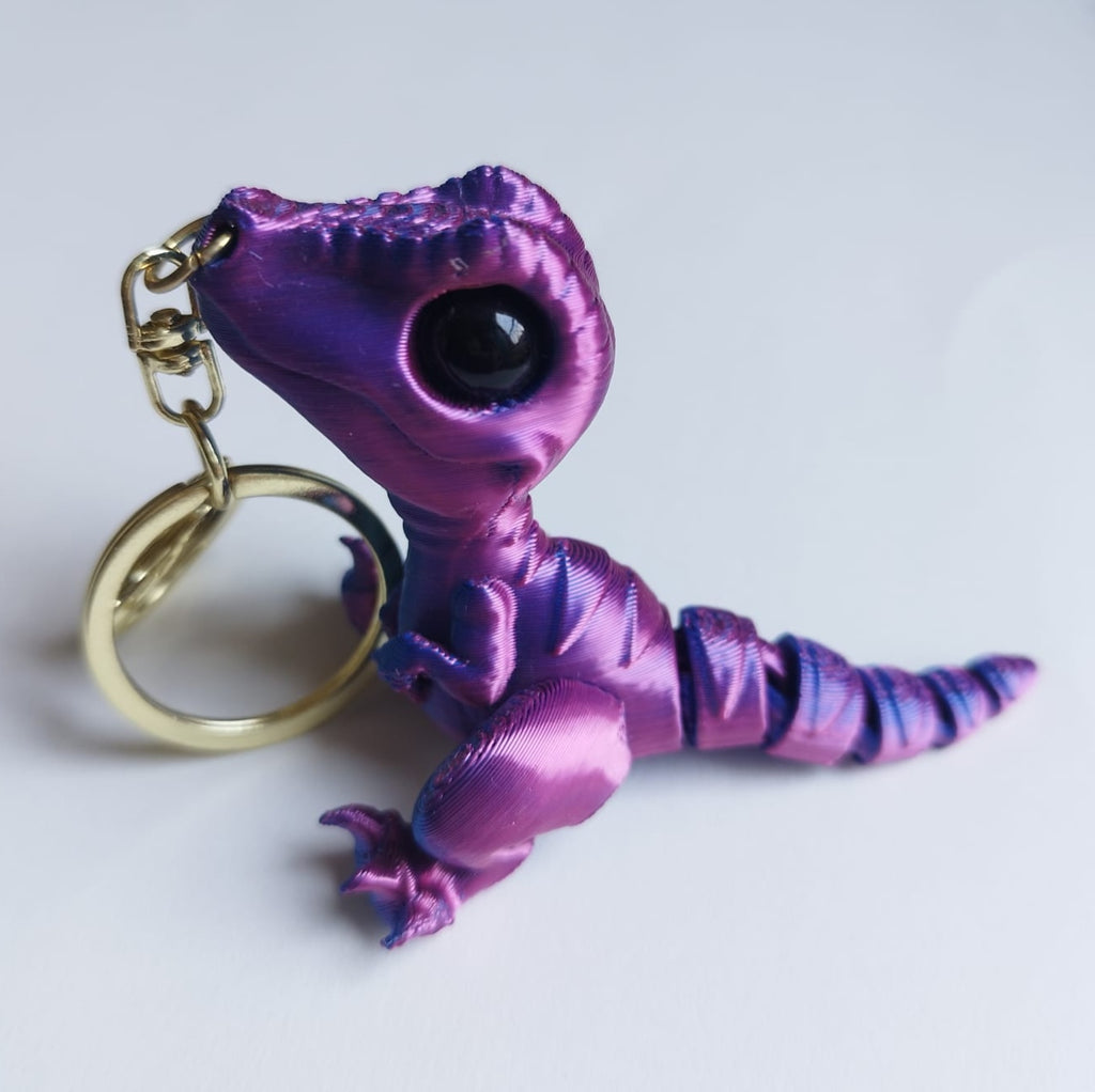 T-Rex 3D Printed Fidget Keychain / Bag Charm