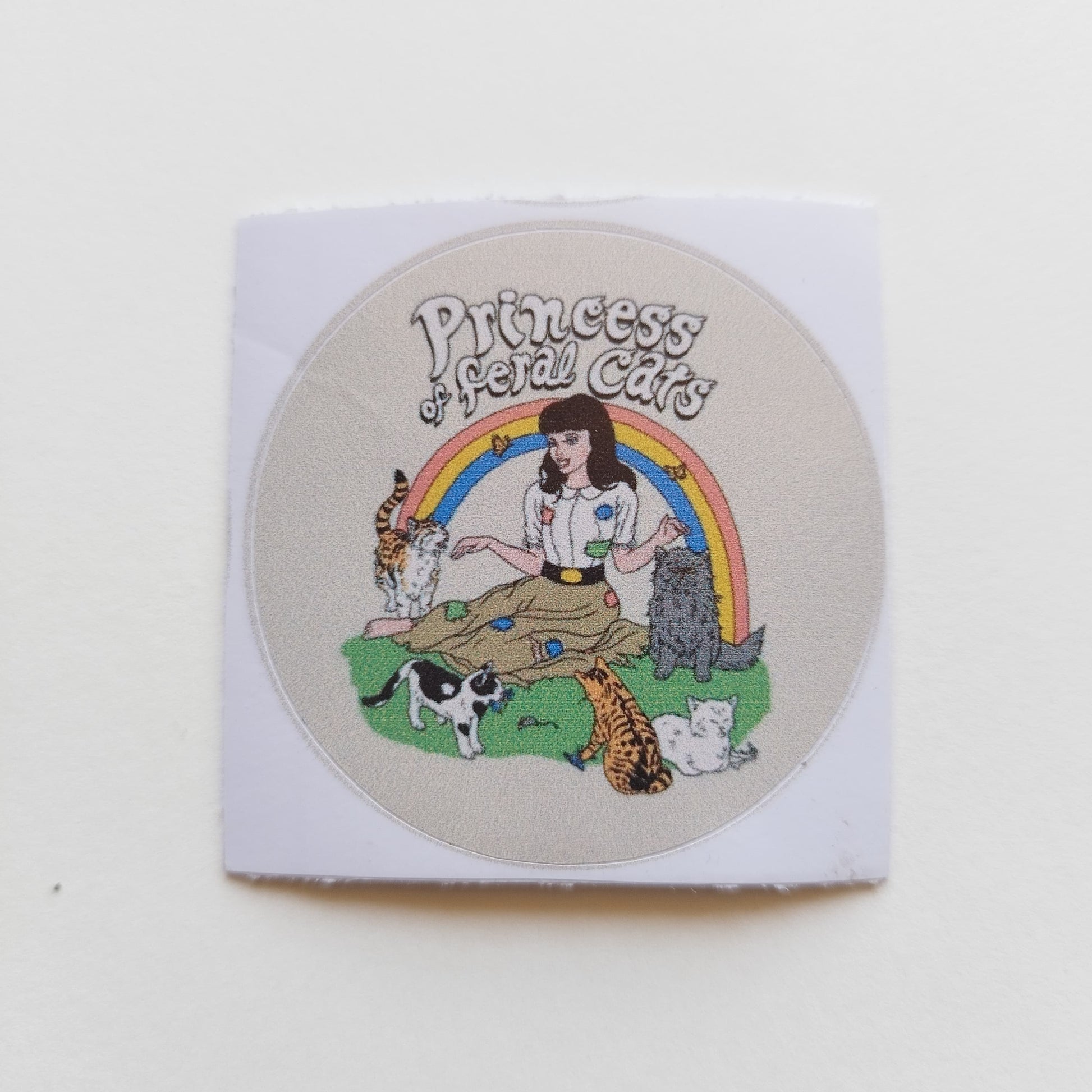 Princess of feral cats sticker