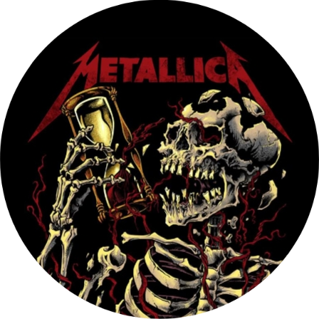 Metallica button pin