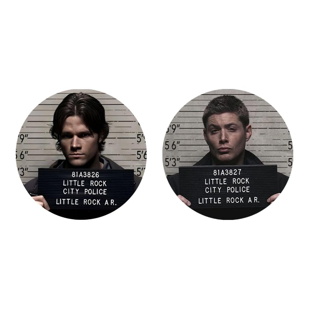 Sam and Dean Matching Button Pins