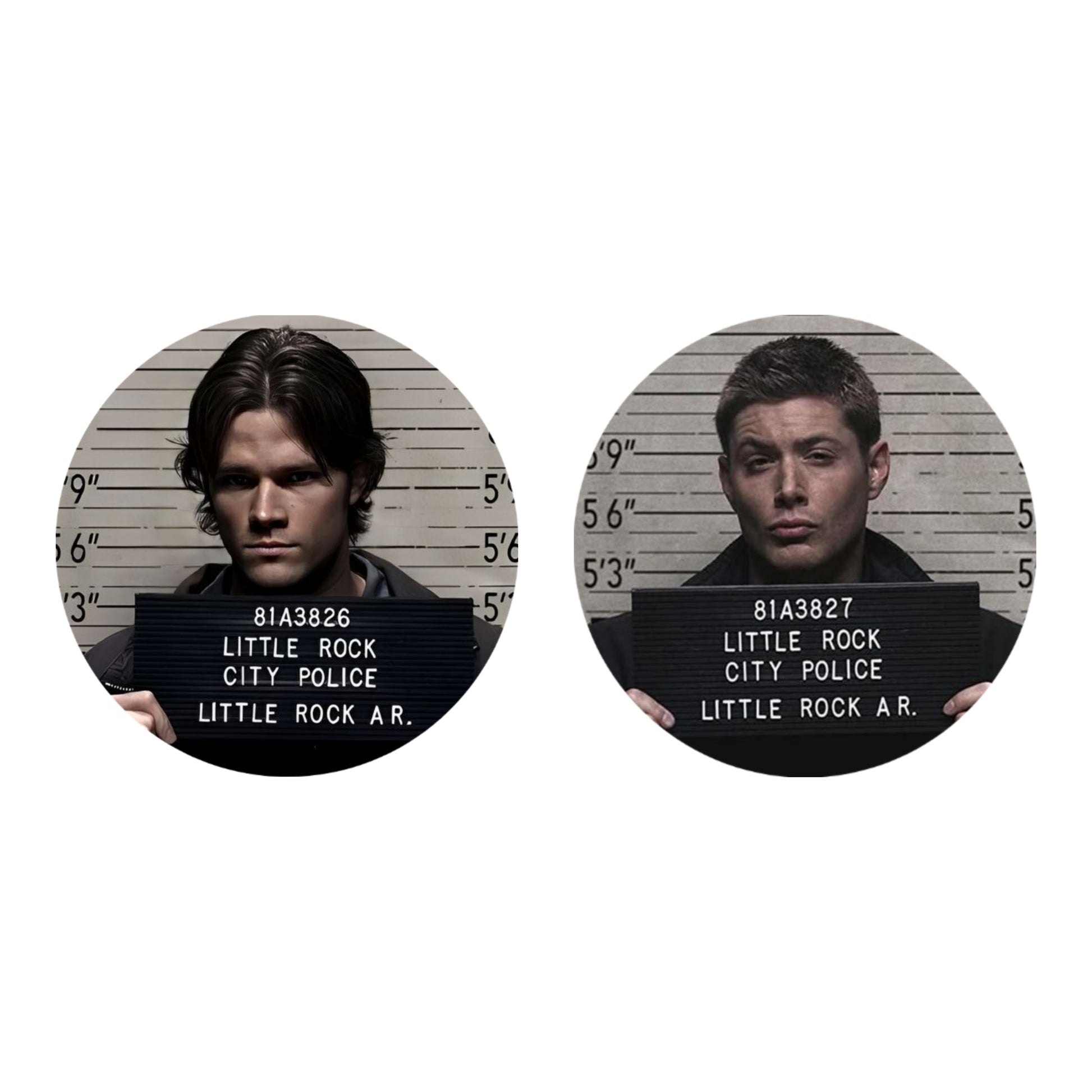 Sam and Dean Matching Button Pins
