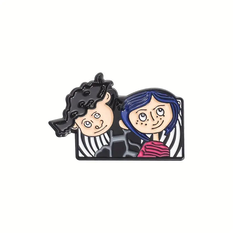 Coraline and Wybie Pin
