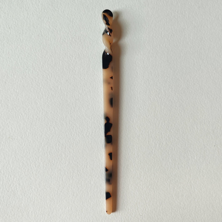 Beige Leopard Hair Pin