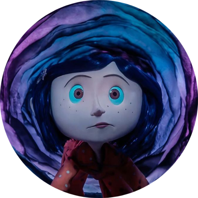 Coraline Button Pin