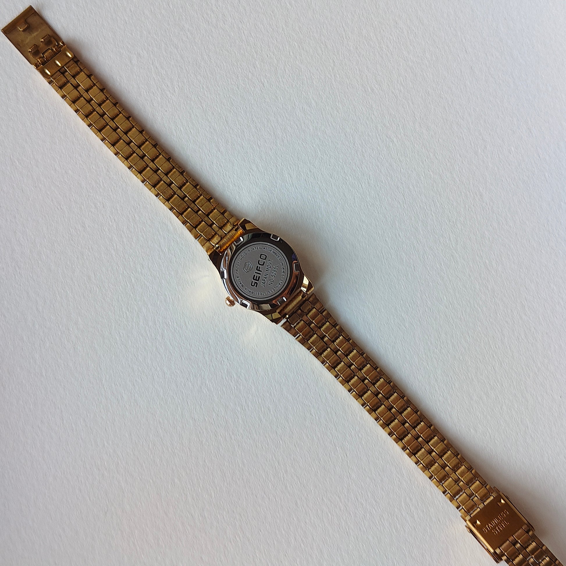 White Dial Gold Dainty Seifco Watch