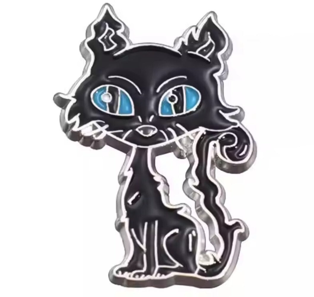 Coraline's Cat Pin