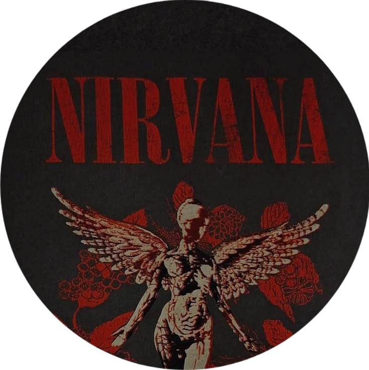 Nirvana Button Pin