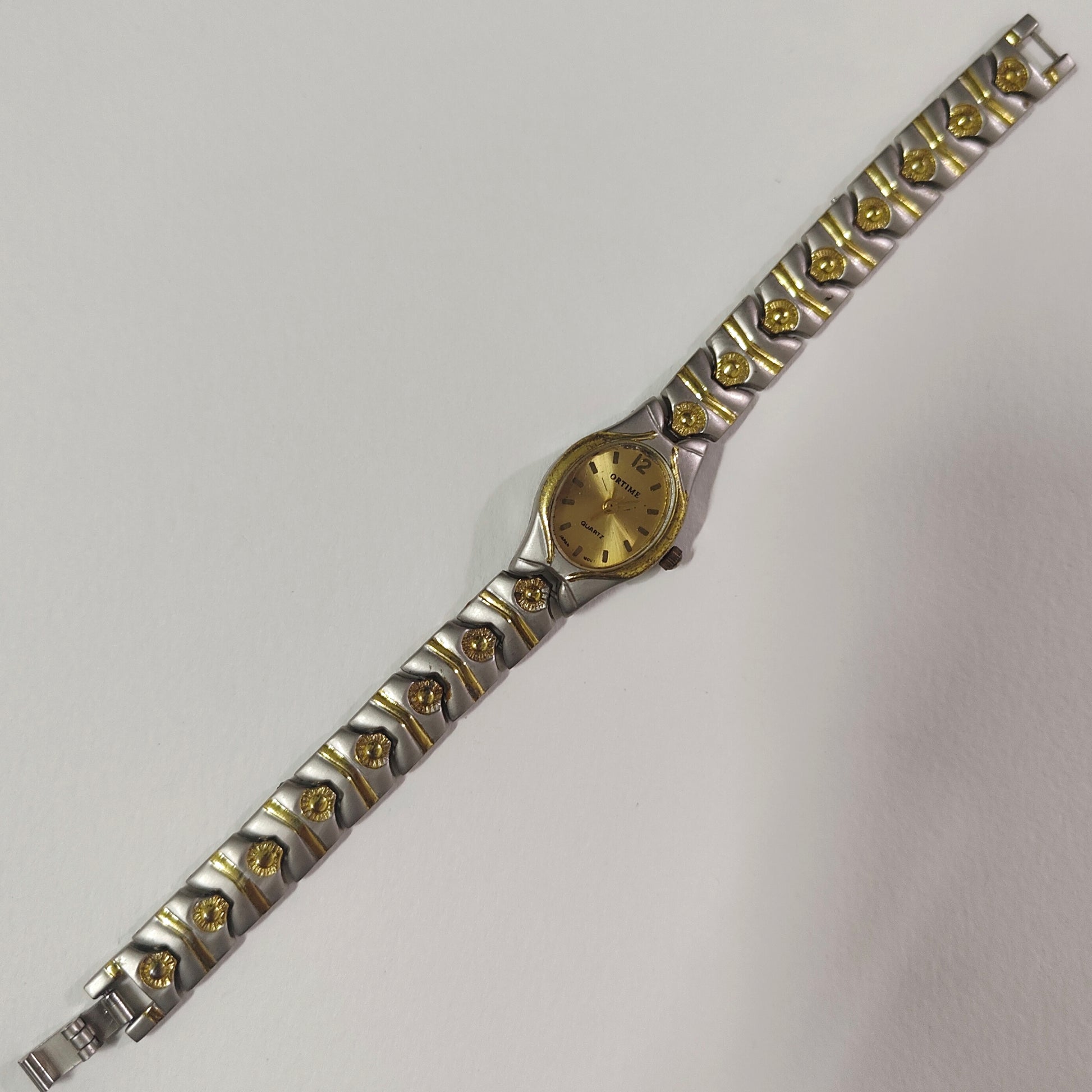 Mix Metal Flowers Watch