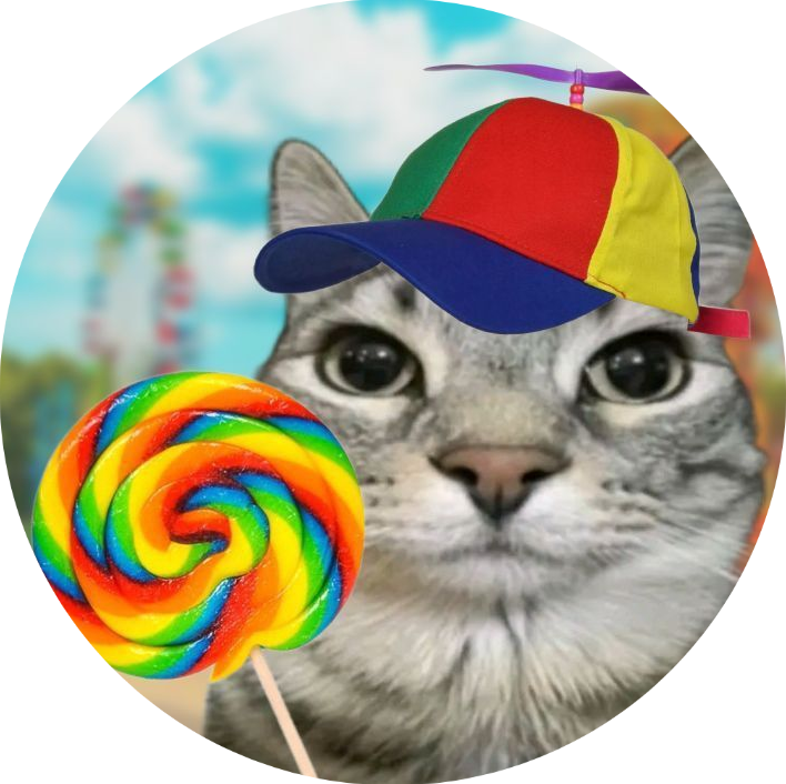 Toddler cat Button Pin