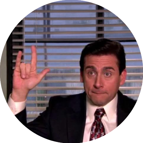 Michael Scott Button Pin