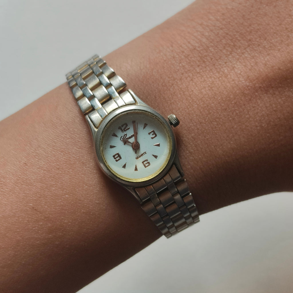 Round Silver Watch