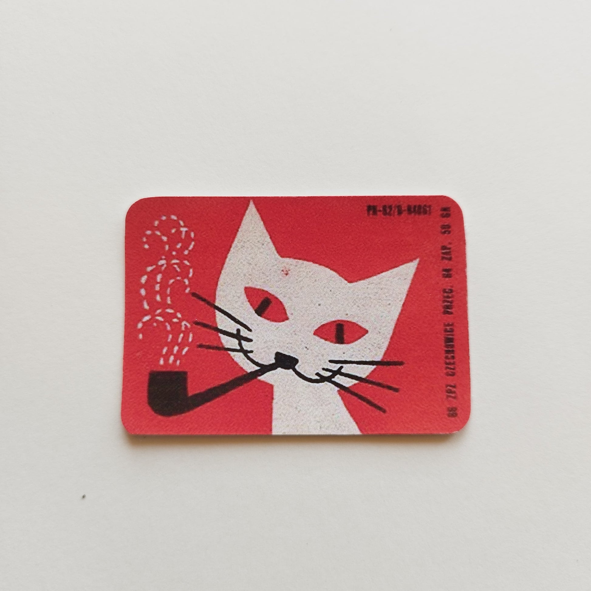 Pipe cat sticker
