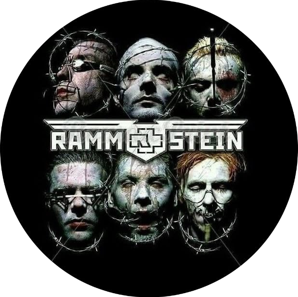 Rammstein Button Pin