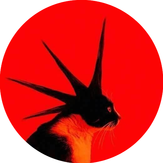 Mohawk Cat Button Pin