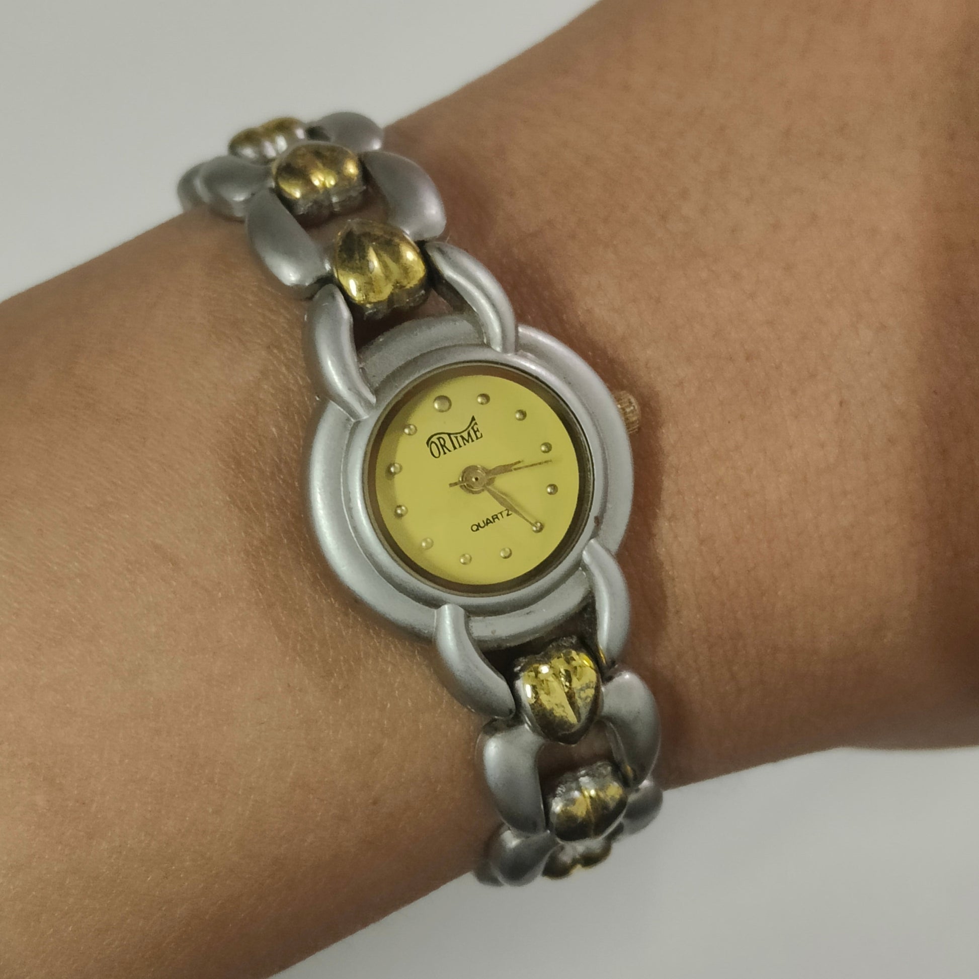 Mix Metal Hearts Watch