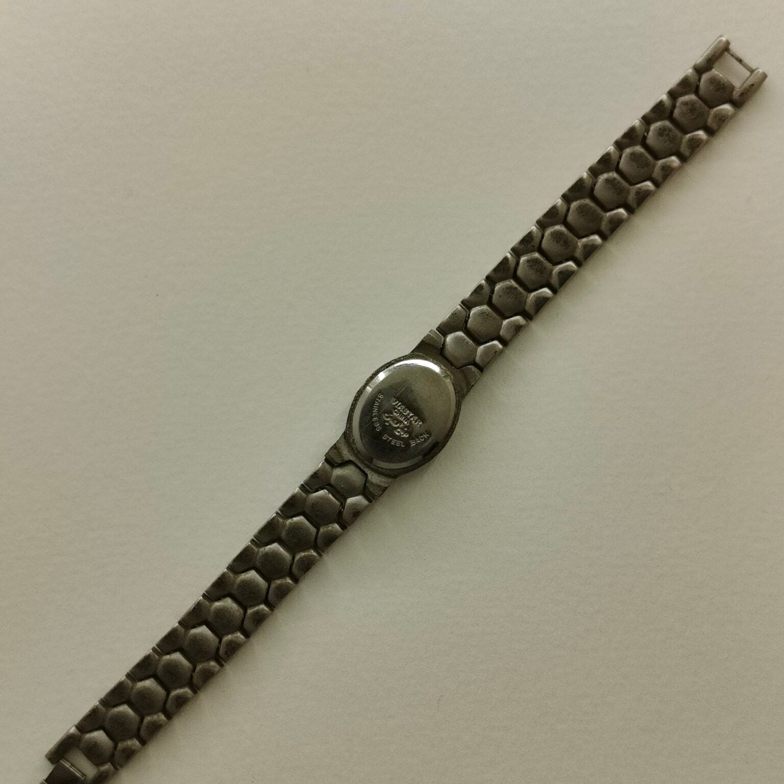 Textured Silver Watch -not working