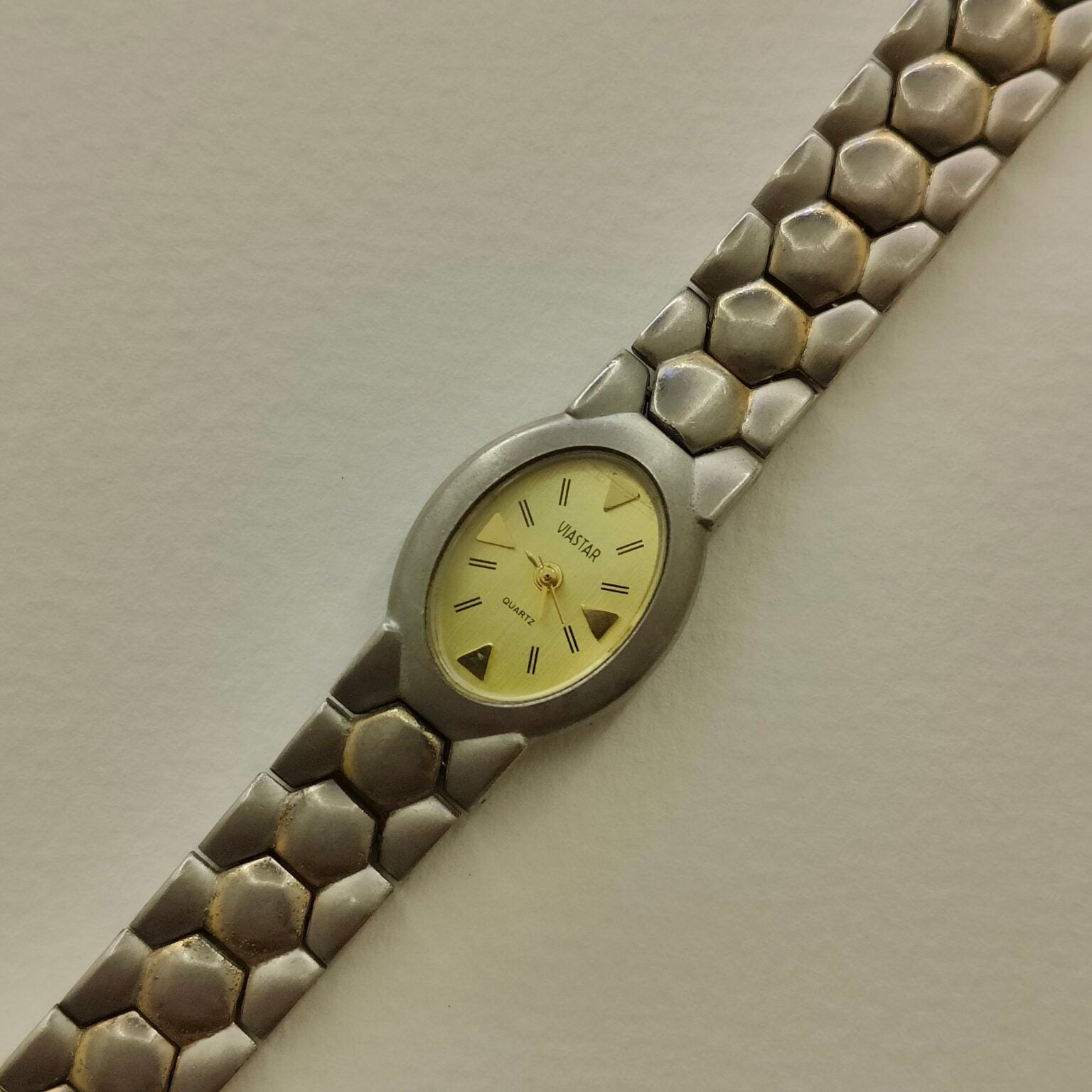 Textured Silver Watch -not working