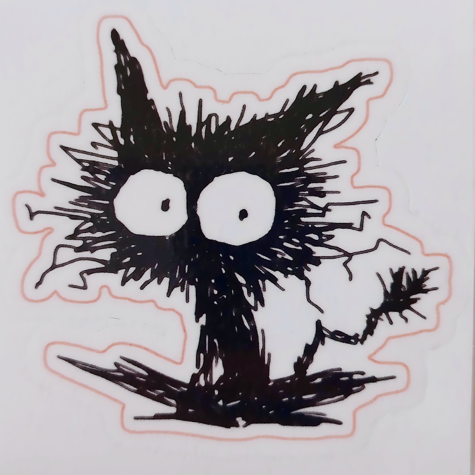 Electrified Cat Sticker