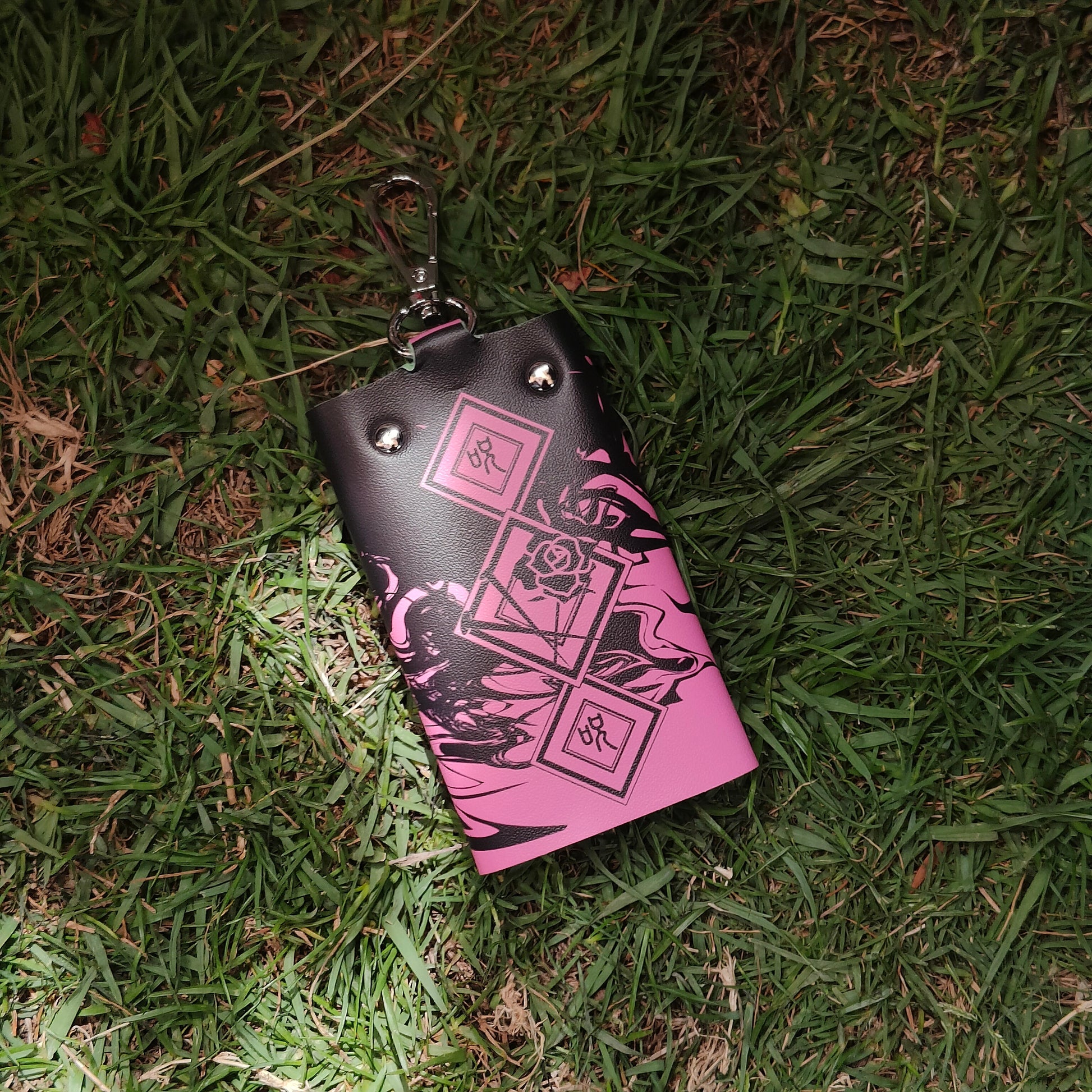 Pink key case