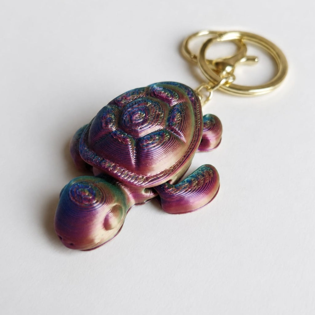 Turtle 3D Printed Keychain / Bag Charm