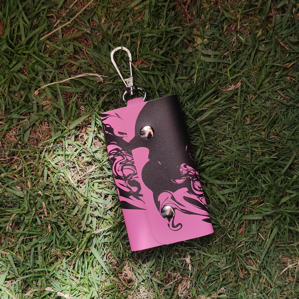Pink key case