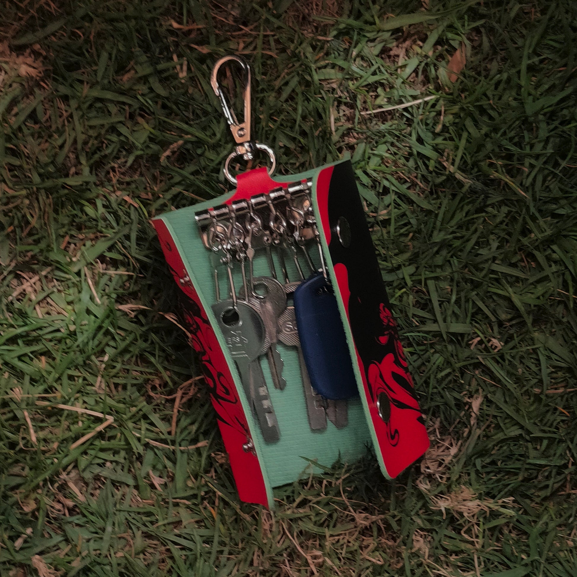 Red key case