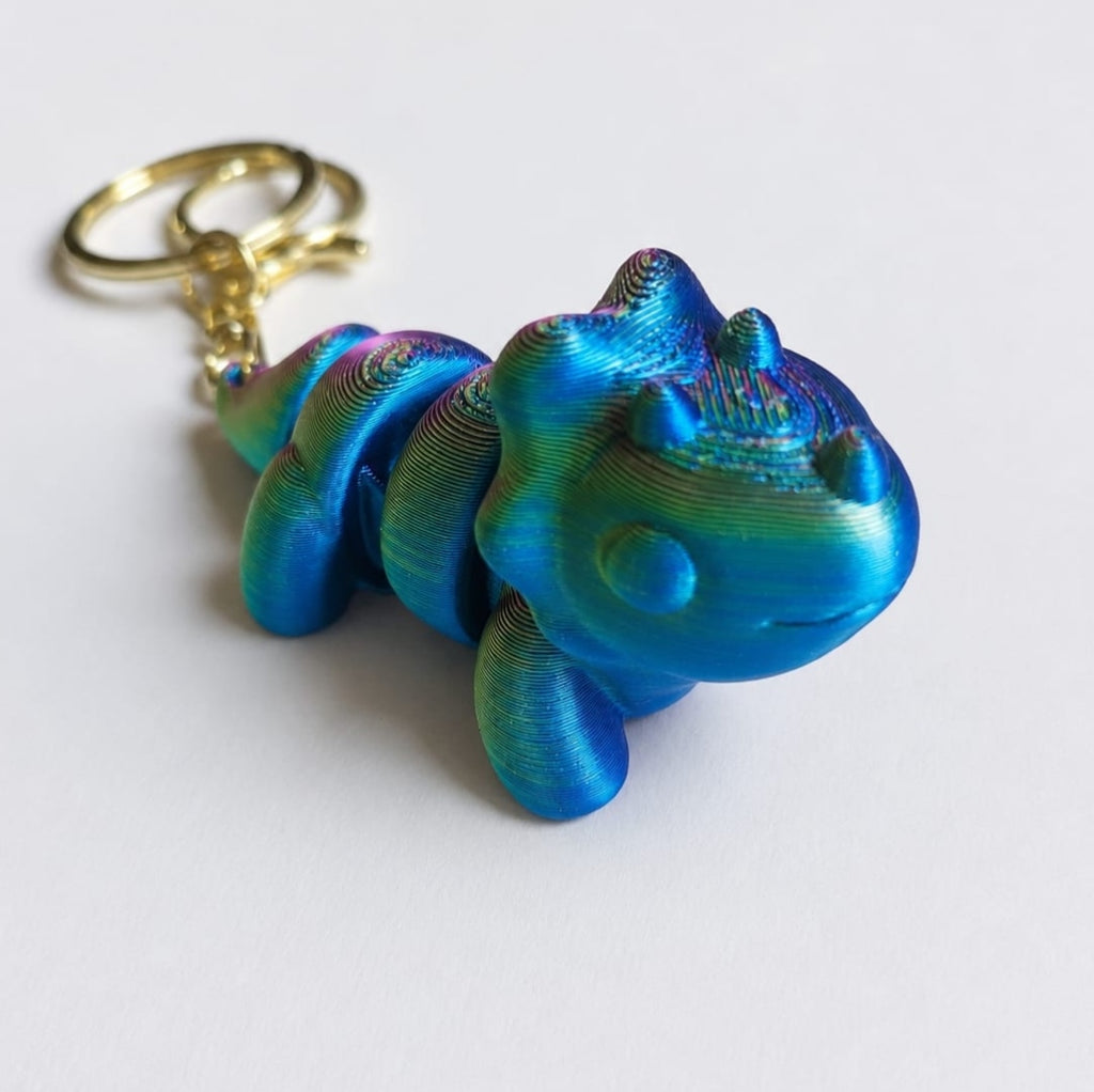 Triceratops 3D Printed Keychain /Bag Charm